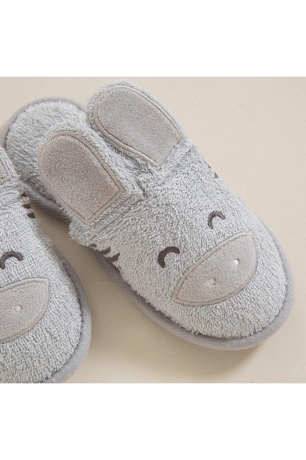 Grey Zebra Banyo Terliği Gri - 3