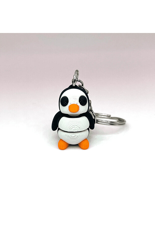 Penguin 3D Moving Keychain - 1
