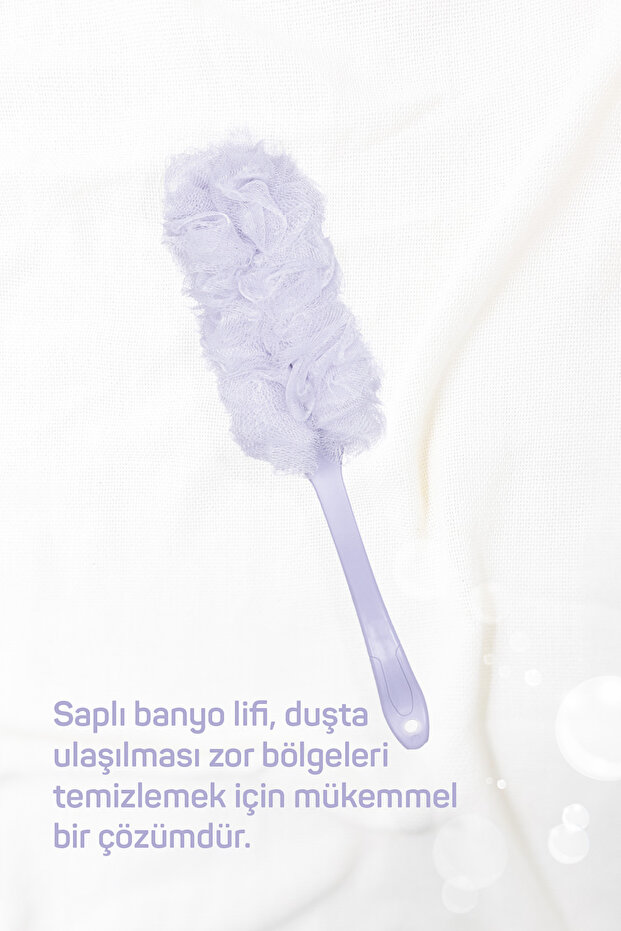 Saplı Banyo Lifi Lila - 3