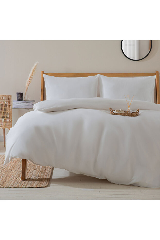 Alana Duvet Cover Set Double Size 200x220 Cm Ecru