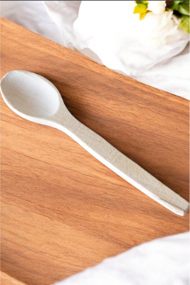 Unpolished Wooden Tablespoon Eating Utensils Natural Wood Wooden Spoon No Varnish Healthy Natural Spoon