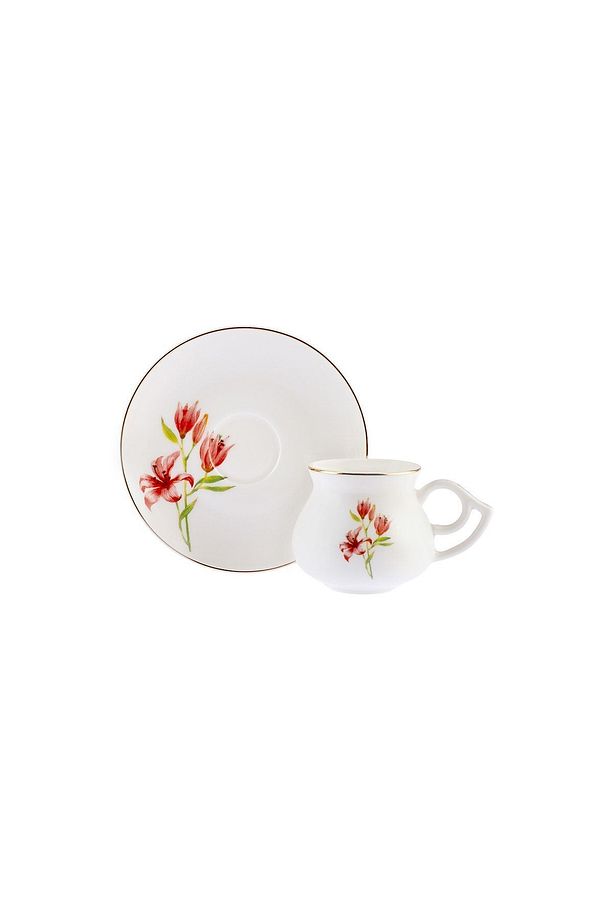 Botanik 6 Kişilik Kahve Fincan Takımı 80 ml - 8