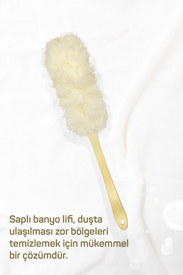 Saplı Banyo Lifi Sarı - 3