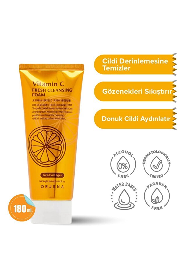 Vitamin C Facial Mild Cleansing Foam - Vitamin C Temizleme Köpüğü-180ml - 3