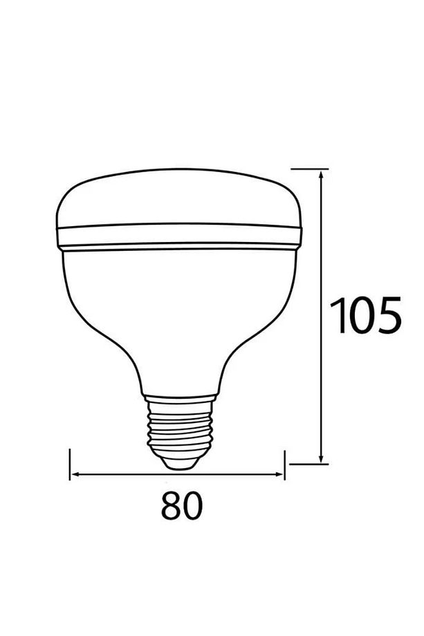 20W Sarı Işık Torch Kristal Camlı  Led Ampul E27 Duy 2700K - 2