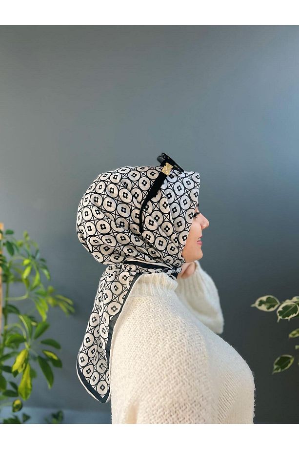 Eşarp - Favori New Collection Yeni Desen Soft Cotton Eşarp Kaliteli Mevsimlik Rahat Kumaş Moda Ürün - 3