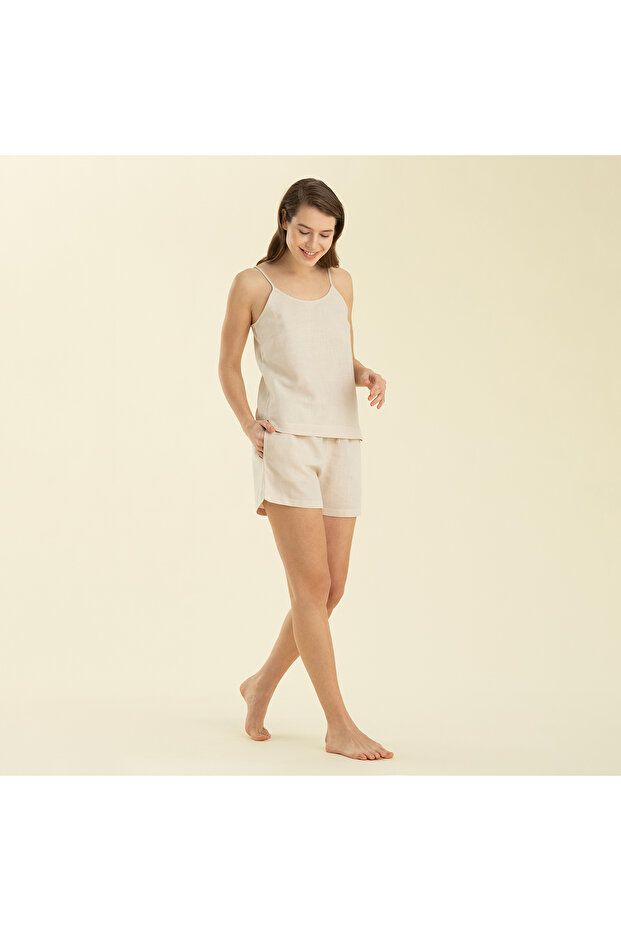 Esquına Şortlu Takım Bej - 3