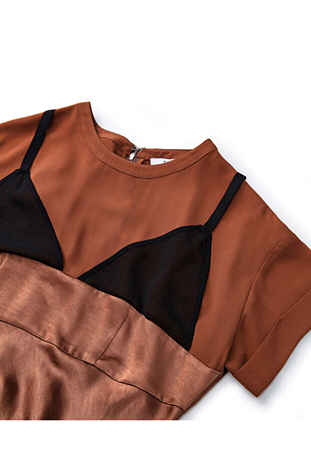 ÇİFT PARÇA GÖRÜNÜM ELBİSE - 4