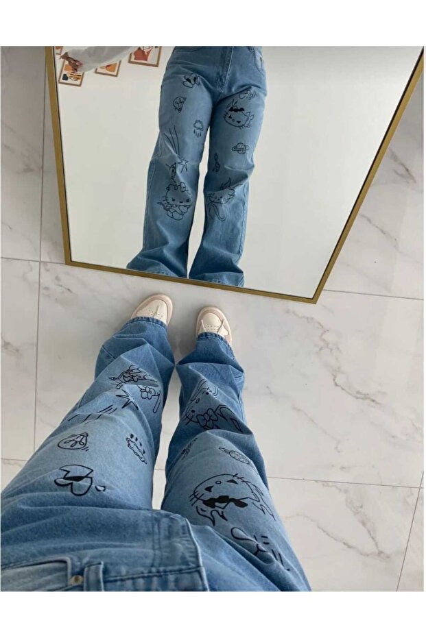 Hello Kitty Baskılı Pantolon - 2