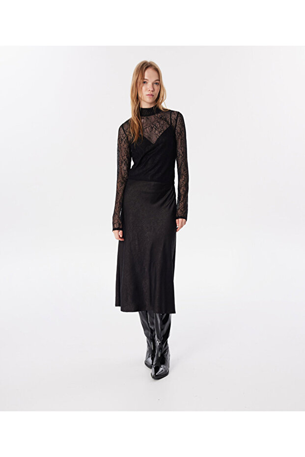 Dantel mıx elbise - 2