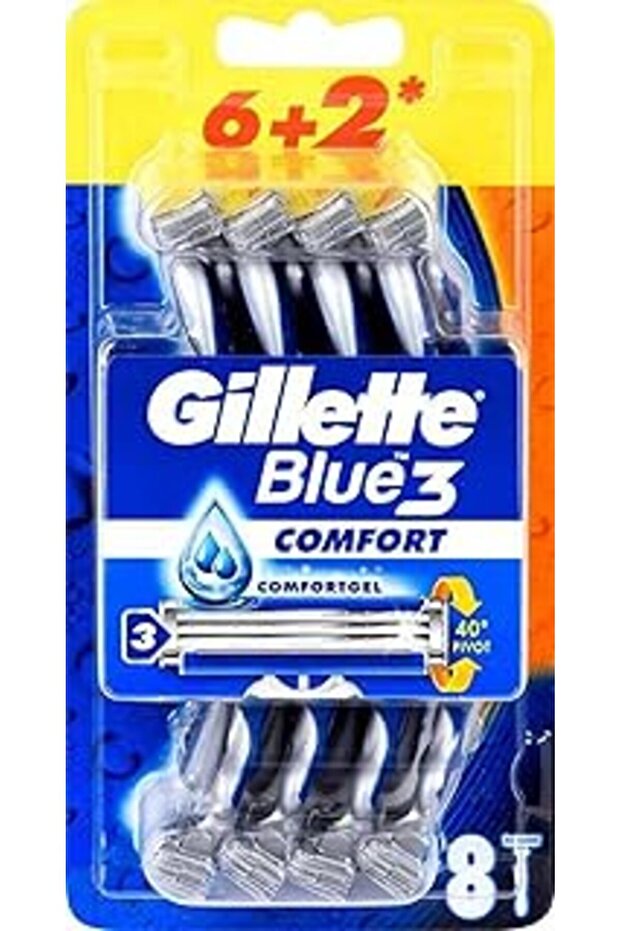 Gillette Blue 3 Razor Blades 8 Pcs