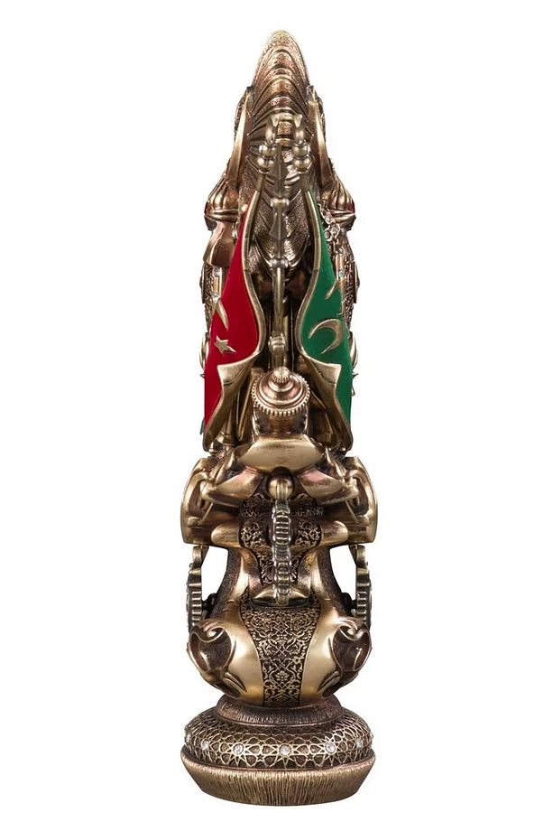 Osmanlı Tuğrası Biblo Osmanlı Türk Tuğrası Hediyelik Masaüstü Biblo 30x19cm Hediyelik Biblo - 4