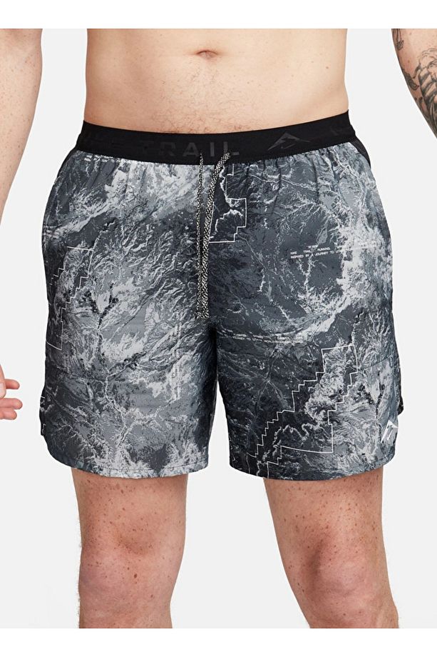 Stride Dri-Fit 7" Brief-Lined All-Over Printed Running Erkek Şort - 5