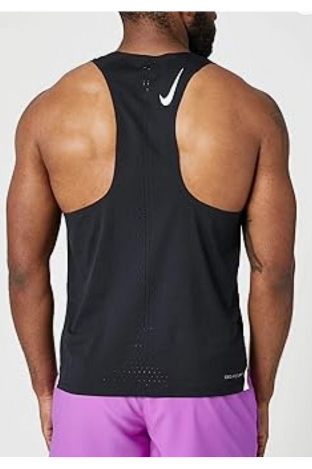 Dri-Fit ADV AeroSwift Singlet Running Racing Erkek koşu Atlet DM4624-010 ASLAN SPORT - 2