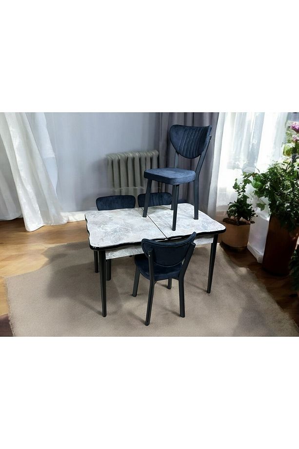 MUTFAK MASA TAKIMI 4 KİŞİLİK GLOSS MAX ( MDF ) - 4