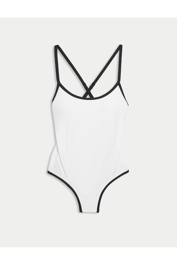Regular Fit Şerit Detaylı Mayo - 5