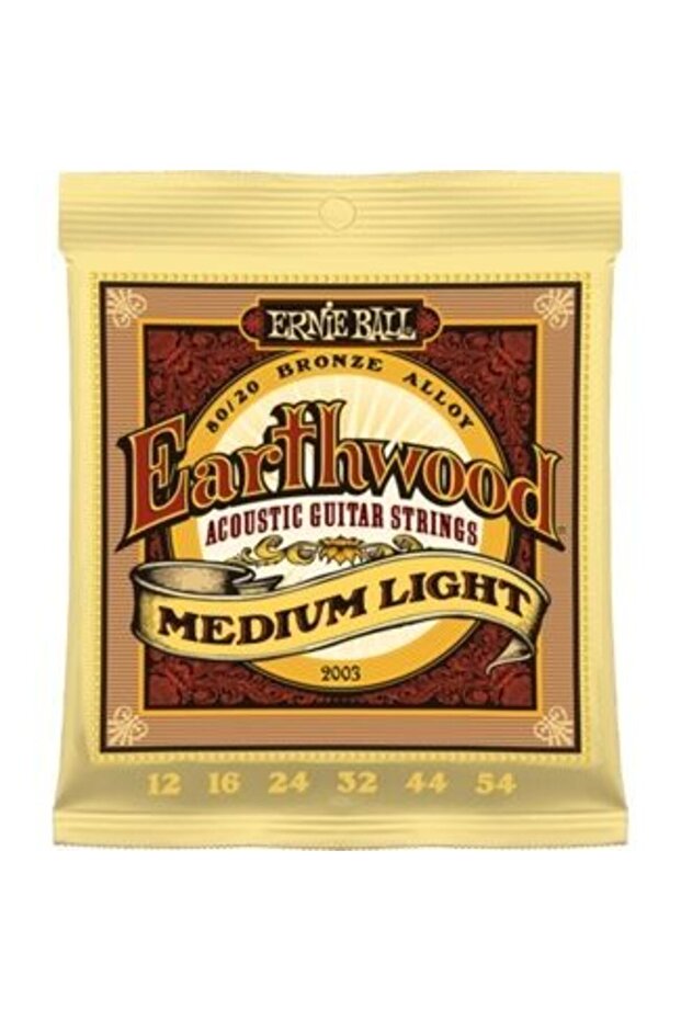 P02003 Earthwood ضوء متوسط 80/20 برونزي 0.12 - 0.54 سلسلة جيتار صوتي