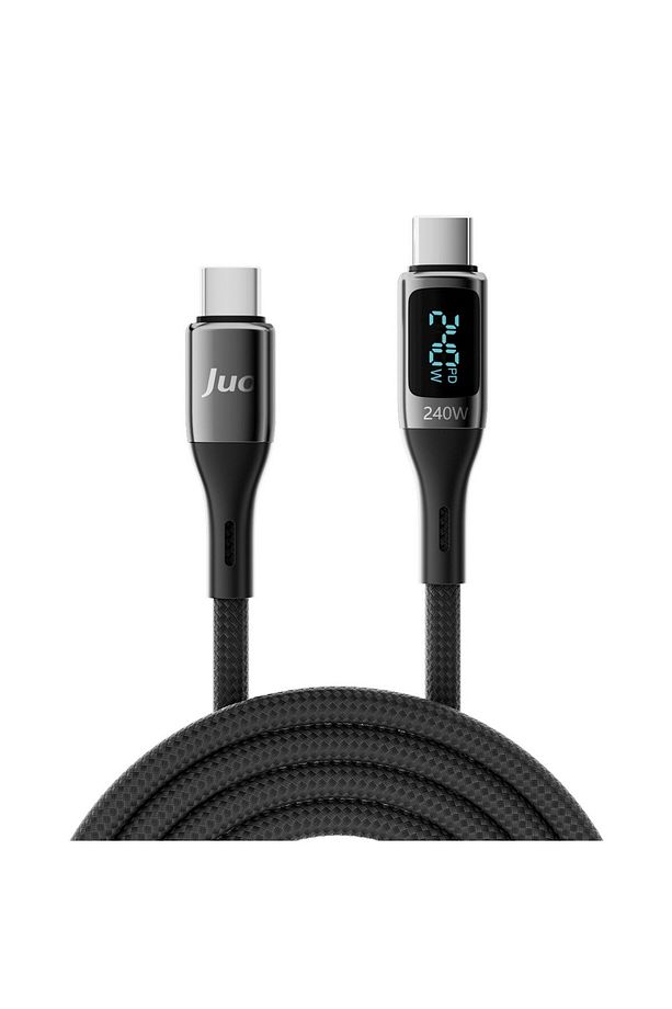 240w Dijital Led Ekranlı E-mark Çipli Pd 3.1 Usb Type-c To Type-c Hızlı Şarj Ve Data Kablosu 2 M - 6