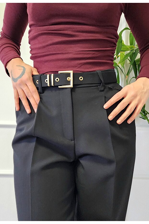 Pantaloni cu curea - 6