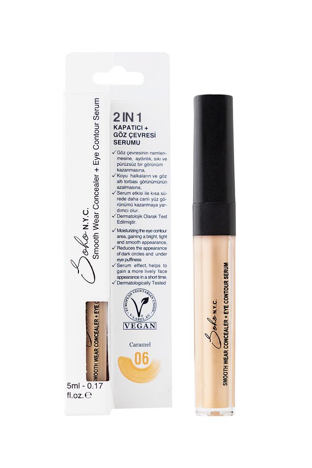 Vegan Göz Altı Morluk Ve Torba Için Serum Kapatıcı 5ml - No:6 Caramel - 4