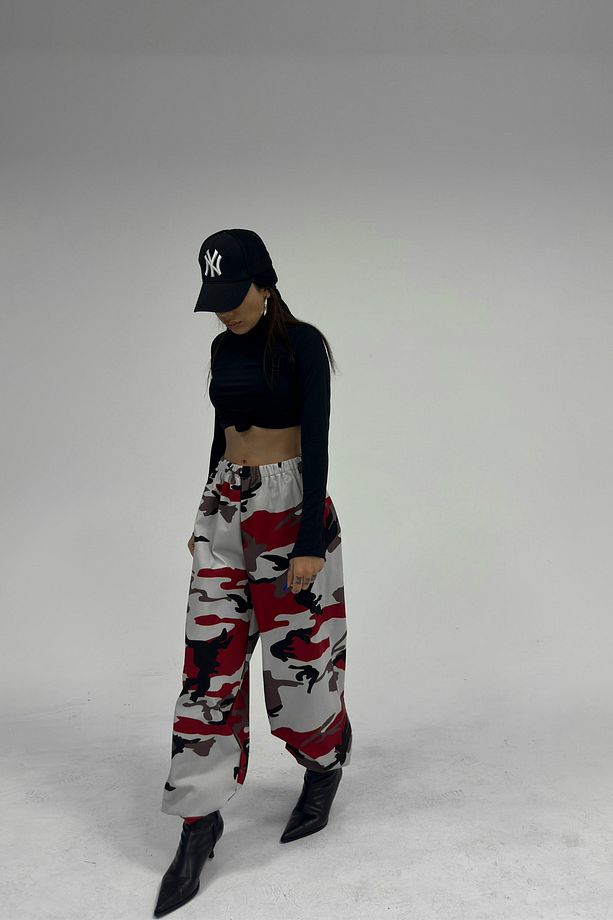 Oversize Camouflage Eşofman - 9