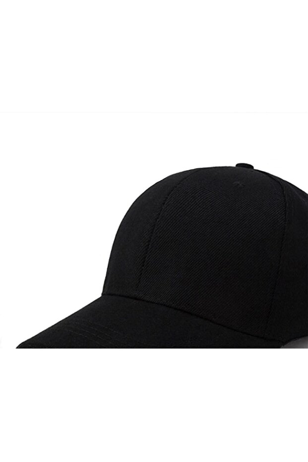 Simple black baseball cap - 3