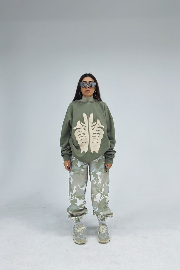 Oversize Camouflage Eşofman - 1