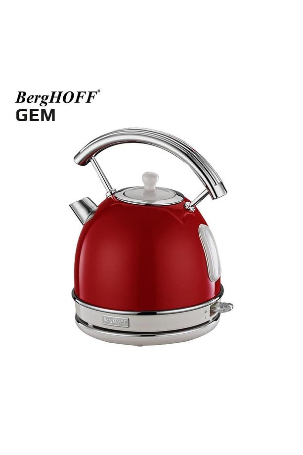 Gem Retro 1.7 Litre Kırmızı Yuvarlak Su Isıtıcısı & Kırmızı Iki Dilim Ekmek Kızartma Makine - 1
