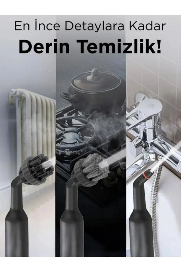 2000 Watt Çok Başlıklı Buharlı Temizlik Makinesi - 2 Lt Su Haznesi - 3