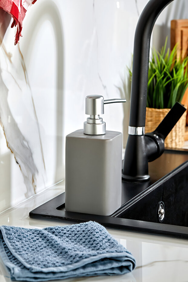 Stonware Kare Sıvı Sabunluk - 3