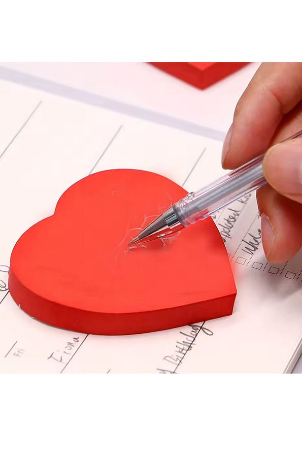 Kalp Not Kağıdı Yapışkanlı Postit 100 Yaprak - 1