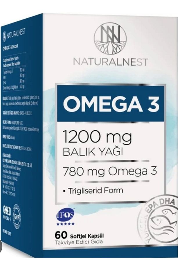 STD Naturalnest Omega 3 1200 Mg 60 Kapsül Balık Yağı Takviyesi ( TEKLİDİR ) - 2