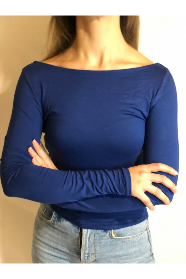 Kayık Yaka Bluz - 2