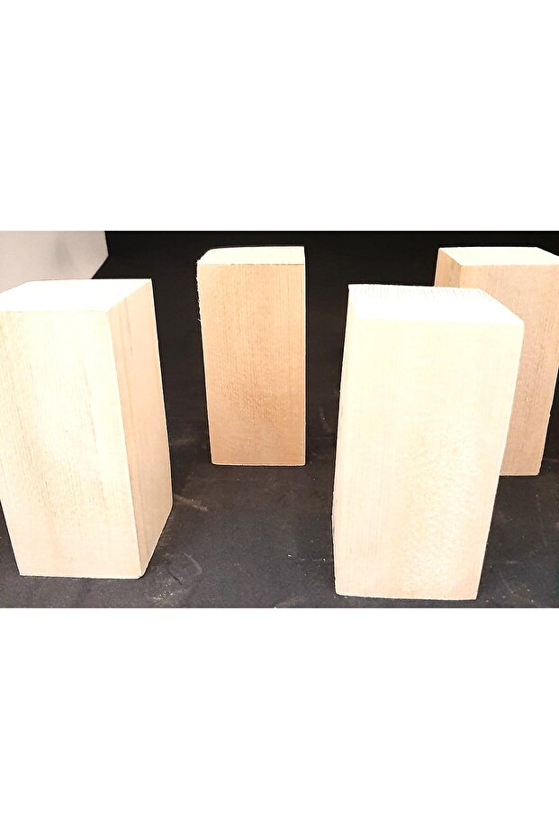 مجموعة منشورات مستطيلة من خشب الكستناء - 3