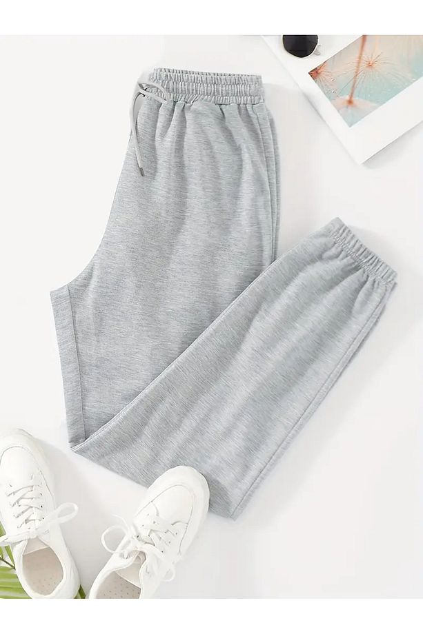 Gri Unisex Jogger Paça Lastikli Eşofman Altı ŞAH MODAffdg6532khjghb - 1