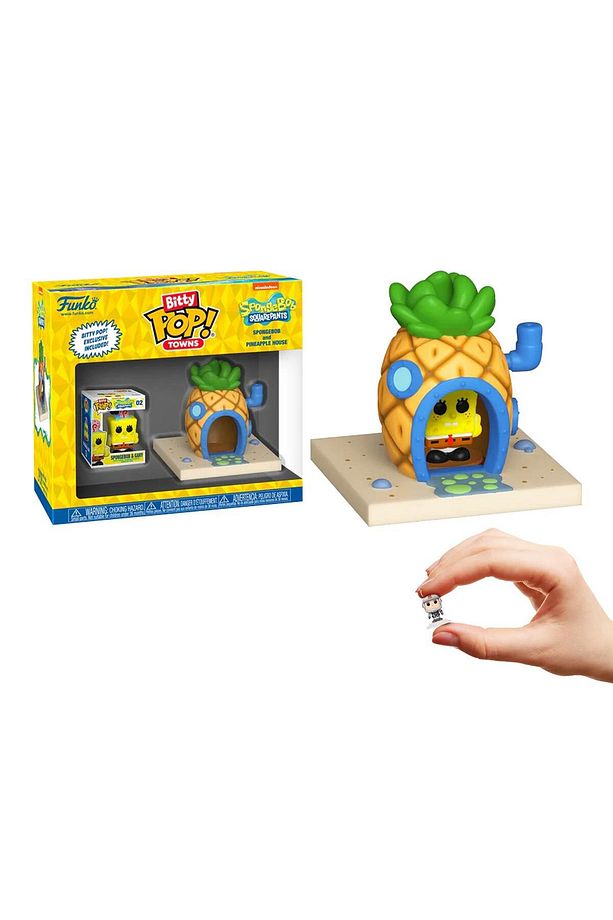 Bitty Pop Towns Spongebob Squarepants - Spongebob And Pineapple House - 1