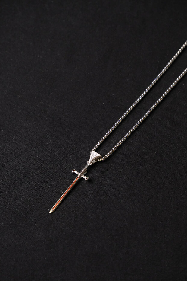 Sword Stainless Steel Chain Men's Necklace