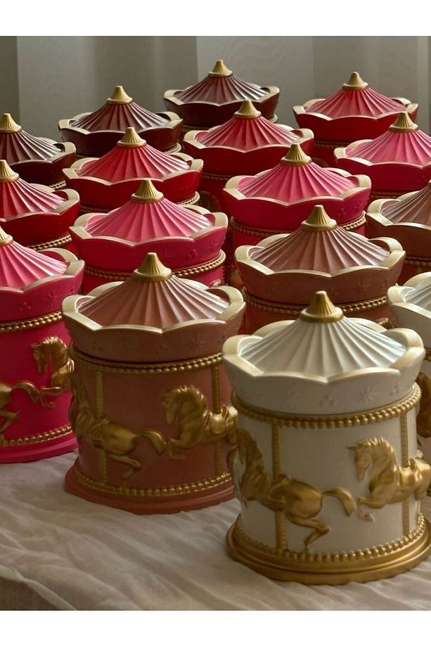 AtlıKarınca Carousel Dekoratif Mum Kutu - 1