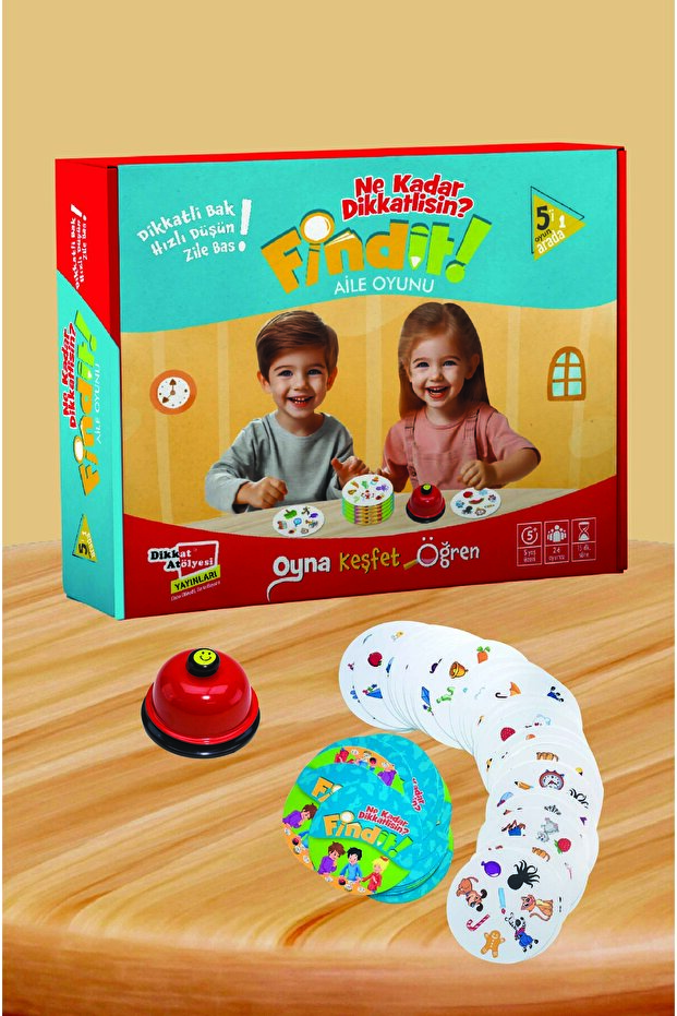 Dikkat Atölyesi Yayınları Find İt! Ne Kadar Dikkatlisin? Dikkat Geliştirme Oyunu