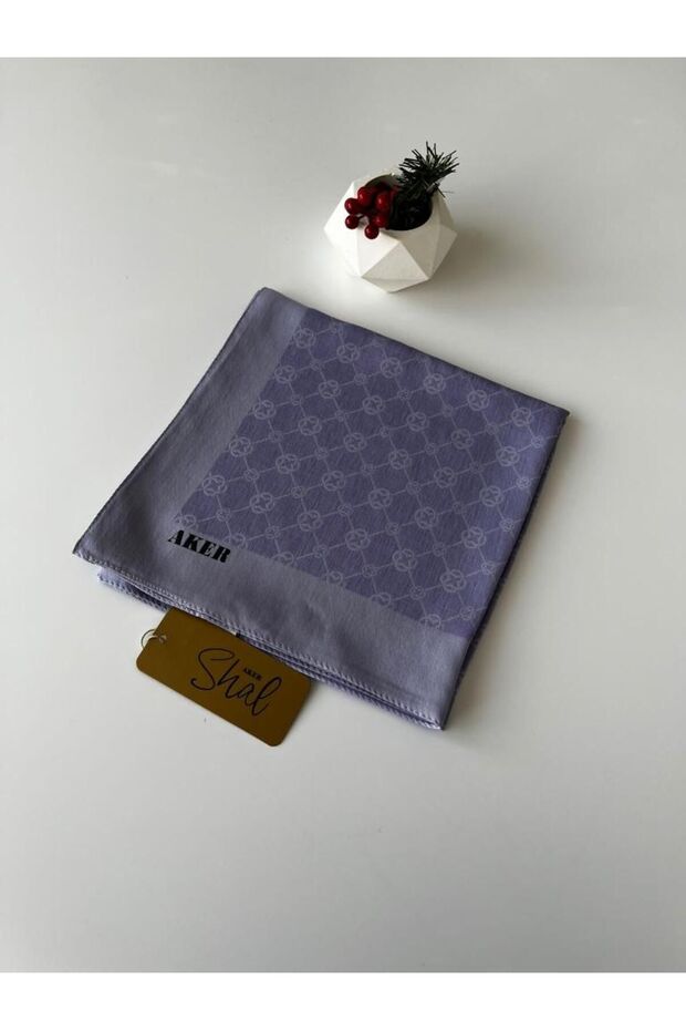 Lavanta Elegance Monogram Eşarp - 2