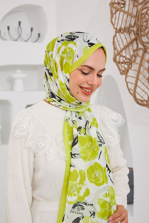 Nature Easy Tullipa Soft Şal Sarı 3033-15 - 3