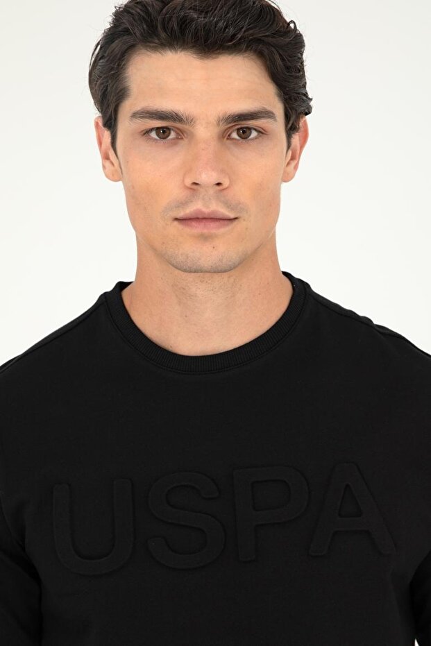 Erkek Bisklet Yaka Basıc Sweatshirt - 3