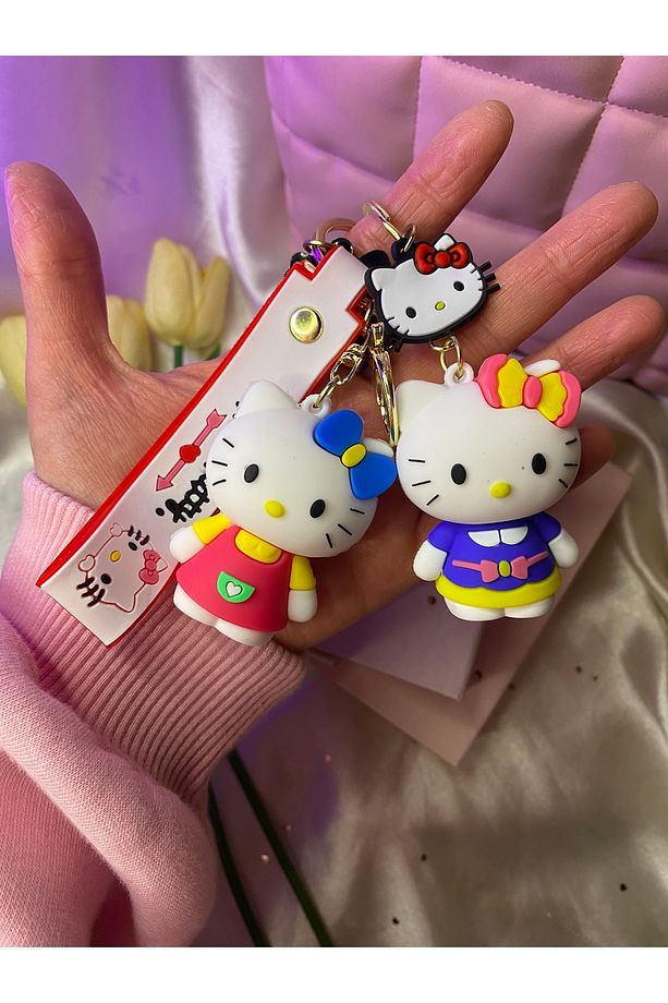 1adet,Hello kitty büyük boy anahtarlık modelleri - 4