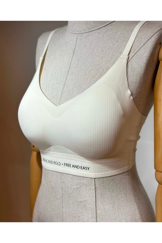 Bralet Bra with Removable Pads Without Padding - 3