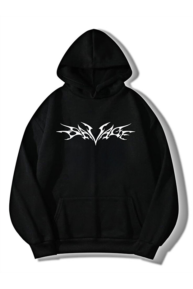 Vek Unisex Sweatshirt Hoodie Oversize Savage