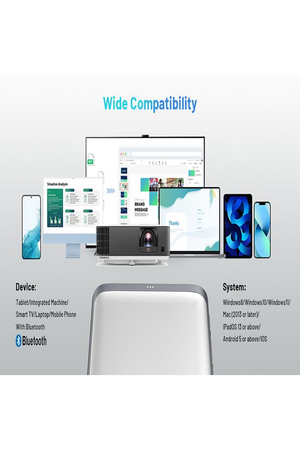 Bluetooth Kablosuz Sunum Air Mouse Windows,iPad Ios AndroidveAkıllı Cihazlar ile Uyumlu Lazer Mouse - 4