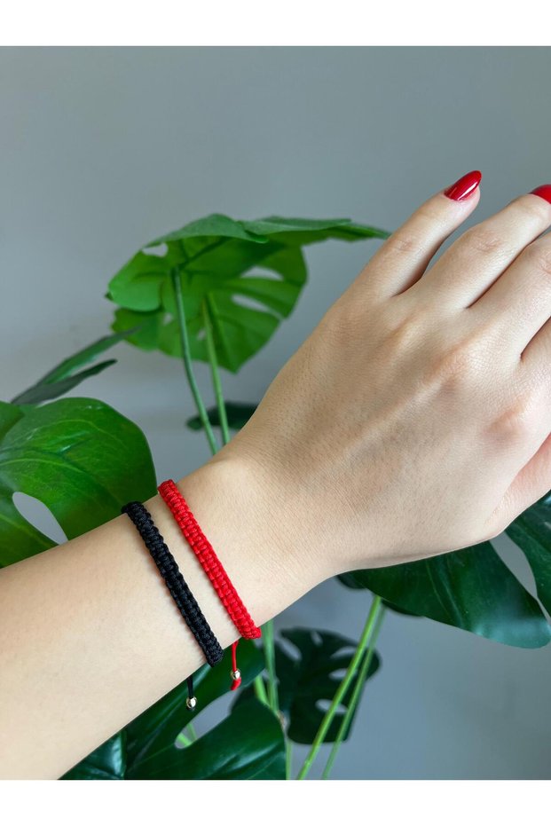 Women's Set of 2 Knitted Rope Bracelets Dating Bracelet
