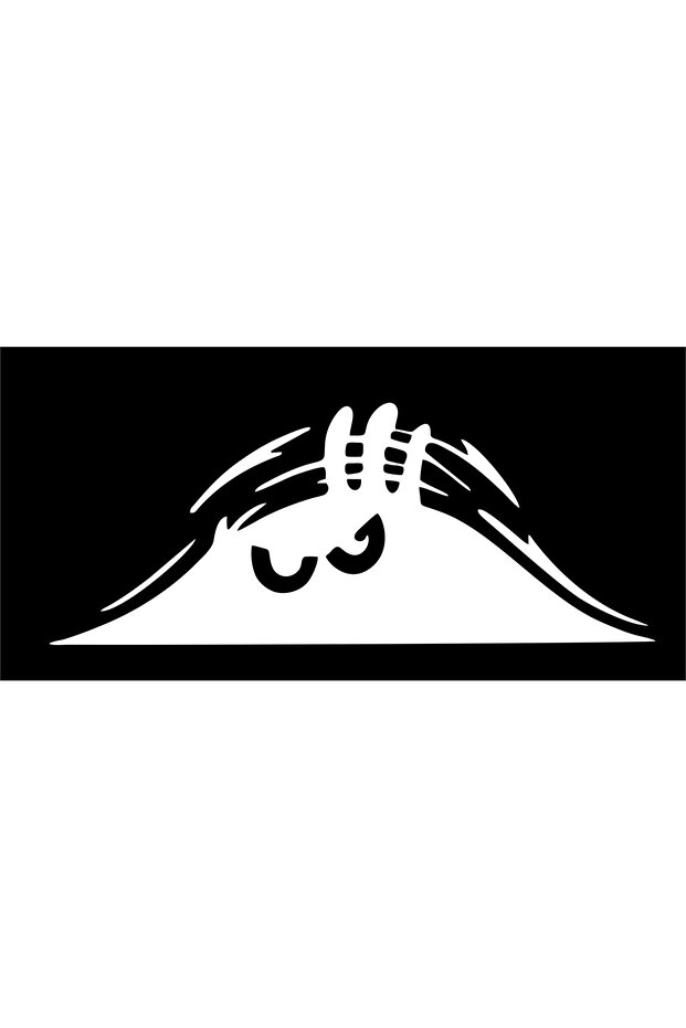 الرجل الذي ينظر من خلال العقدة ملصق سيارة 3 (23 × 9 سم)