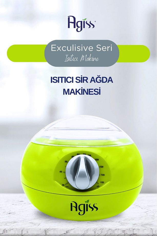 Exclusive Seri, Sir Ağda Isıtma Makinesi - Hızlı Isınma, Kolay Kullanım, Yeşil Renk - 1