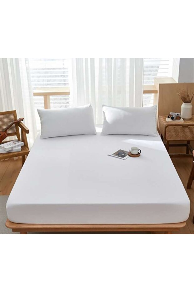 طقم ملاءات مطاطية من القطن Ranforce مع غطاء وسادة - 2